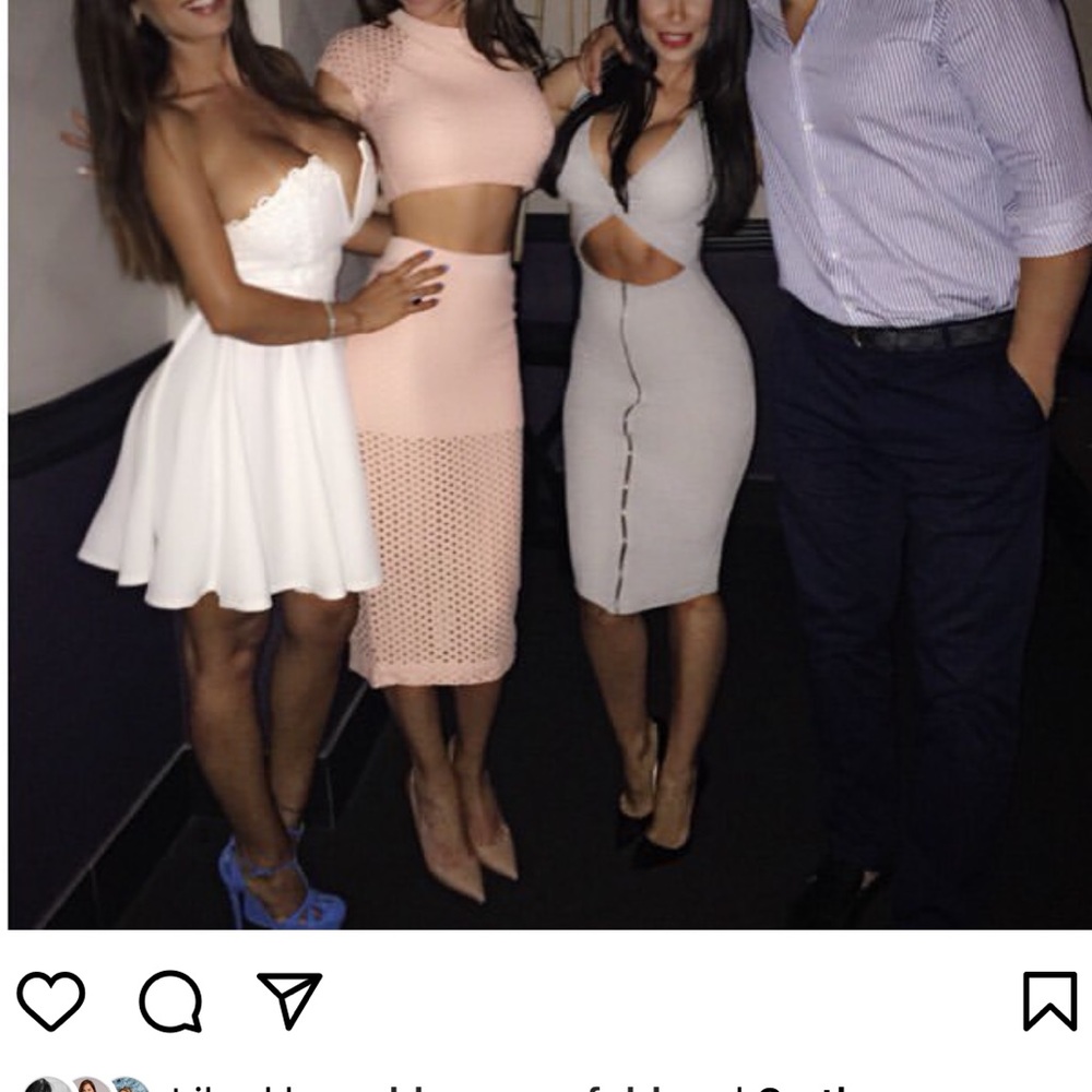 Grey dress with hole under boob and black zipper